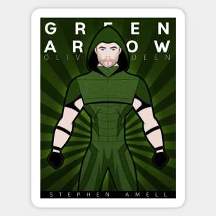 Heroes Unmasked: Green Arrow Tooniefied Poster Sticker
